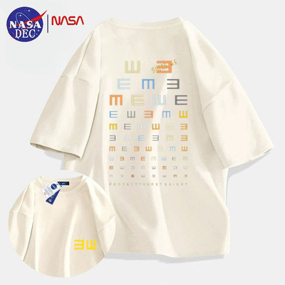 NASA联名创意感多巴胺视力表T恤