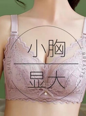 买一送一送同款无磁无铁内衣性感蕾丝文胸无钢圈加厚聚拢过安检门