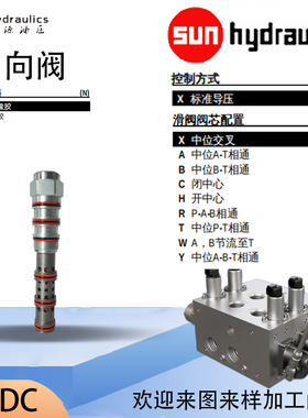 SUN美国原装DODS-XHN插装阀DOFS-XHN逻辑阀DOHS-XHN DOJS-XHN