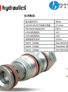 SUN美国原装LODC-XDN插装阀LOFC-XDN逻辑阀LOHC-XDN LOJC-XDN