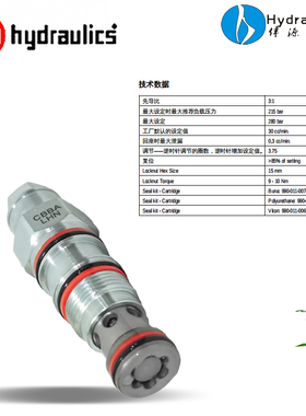 原装正品CBBA-LHN插式阀CBDA-LHN平衡阀CBFA-LHN插装阀CBHA-LHN