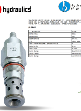 sunhydraulics原装正品RSBC-LAN插装阀RSDC-LAN RSFC-LAN RSHCLAN