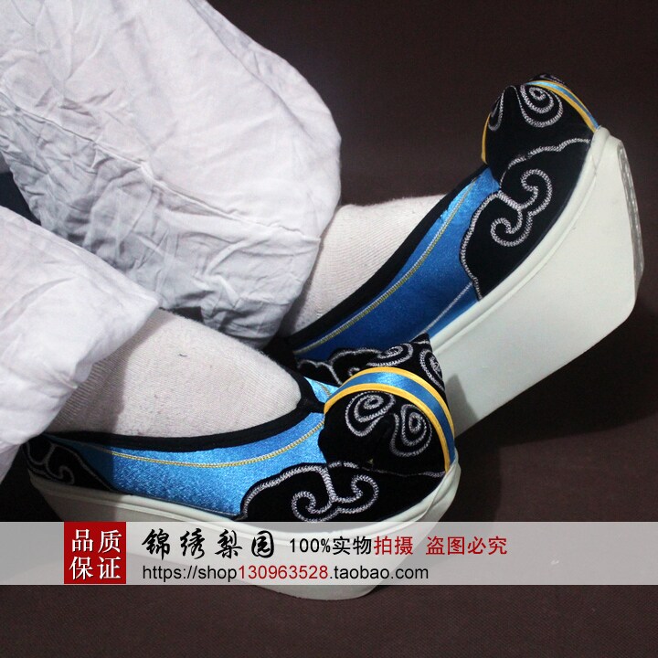 戏曲用品鞋云头履老生鞋戏鞋小生鞋纳米底云头鞋聚脂胺底登云履