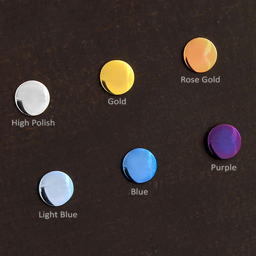 唇钉小圆盘钛合金舌钉