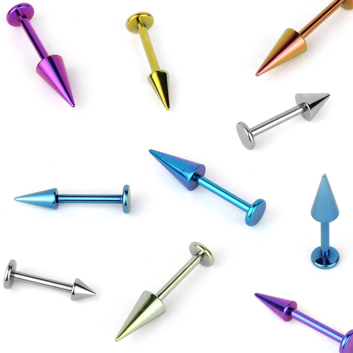 F136钛合金恶魔钉耳轮钉尖锥形耳钉唇钉耳骨钉平底内牙防过敏,饰品/流行首饰/时尚饰品新,其它首饰,淘宝优惠券,粉丝福利购,淘宝优惠卷