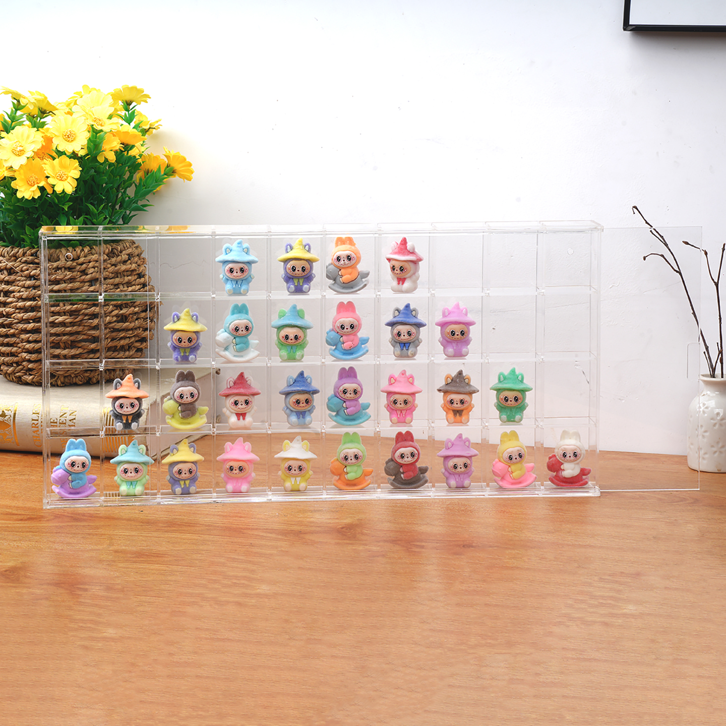 亚克力盲盒萌粒收纳透明展示架