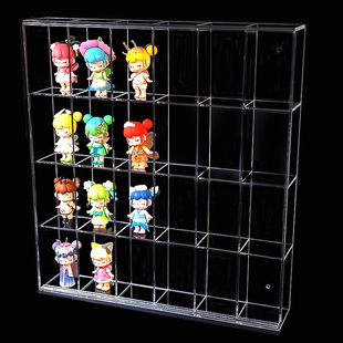 透明亚克力桌面分层展示架手办玩具模型收纳柜盲盒收纳架可定制