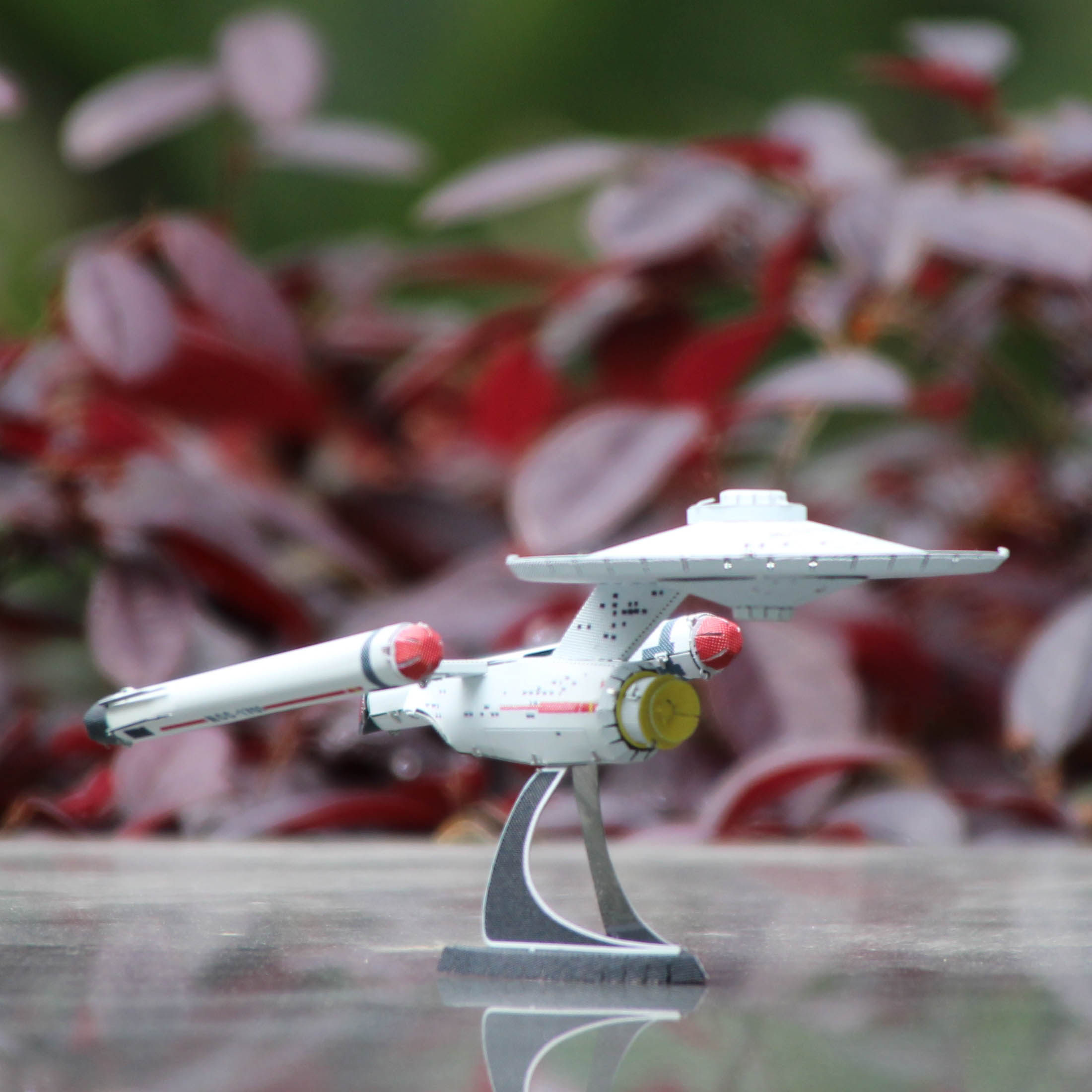 狂模 星际迷航 企业号 ncc-1701飞船 金属拼装模型3d立体拼图