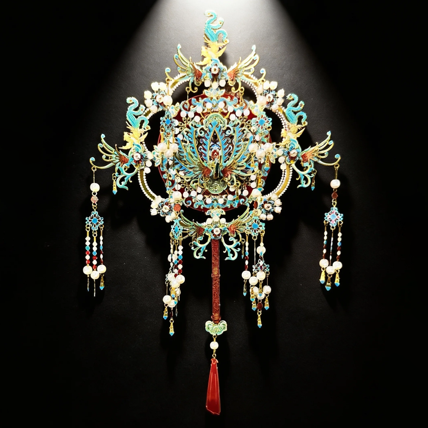 狂模 点翠喜扇冰箱贴金属拼装玩具摆件手工创意生日礼物,玩具/童车/益智/积木/模型,拼图/拼板,淘宝优惠券,粉丝福利购,淘宝优惠卷