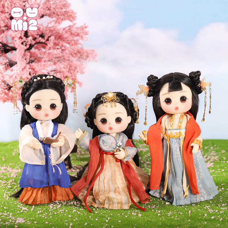 芈菟中国风汉服佳人系列娃娃女