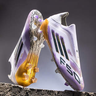 无鞋带足球鞋男女成人学生FG长钉TF碎钉F50猎鹰人造草地训练球鞋