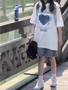 活泼减龄休闲牛仔套装女夏季2024新款小个子穿搭一整套短裤两件套