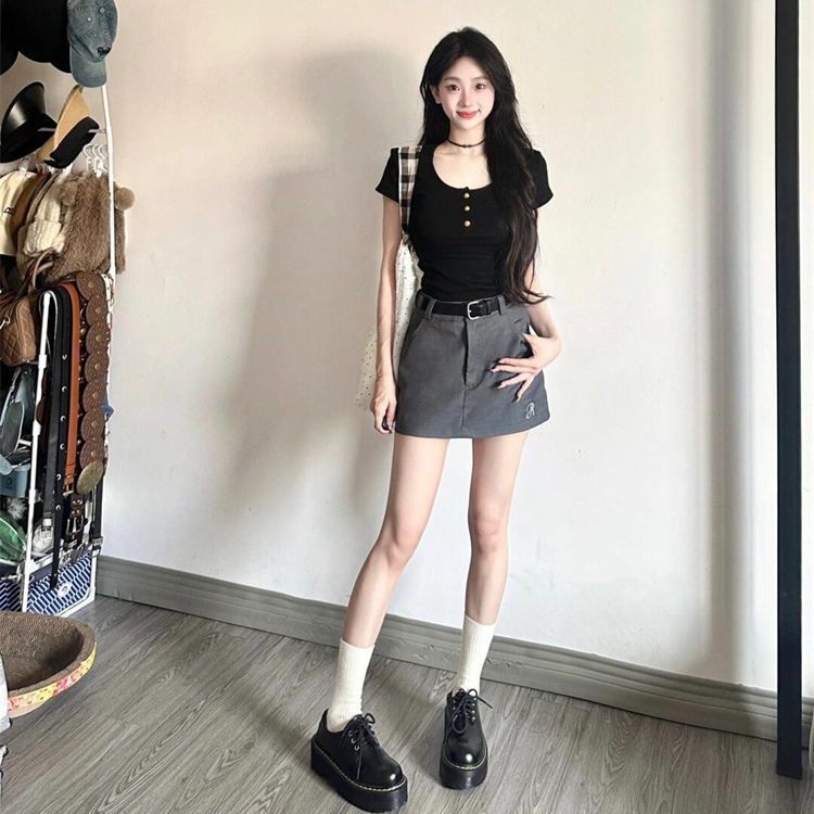 美式复古辣妹短袖t恤女夏季新款