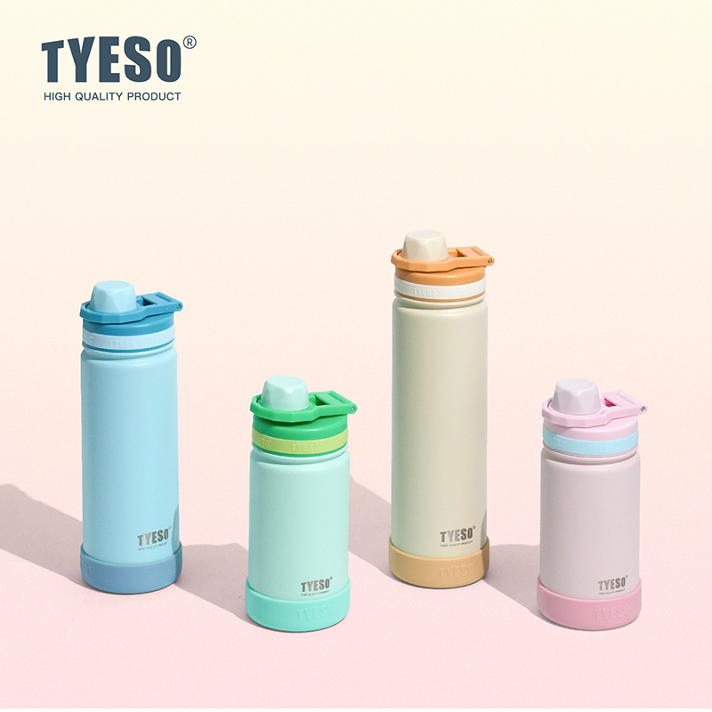 泰硕学生运动壶TYESO便携提手不锈钢水杯INS真空北欧风双层保温杯