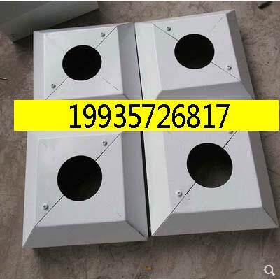 立杆方形法兰底座装饰件路灯杆底座罩子装饰件方圆形庭院灯杆底座