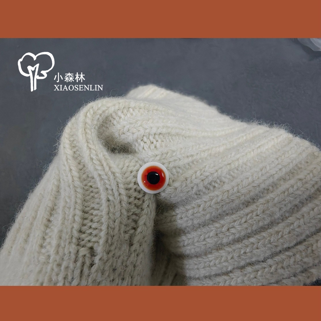 清库特-价 艺术家泰迪熊玩偶diy手工玻璃眼