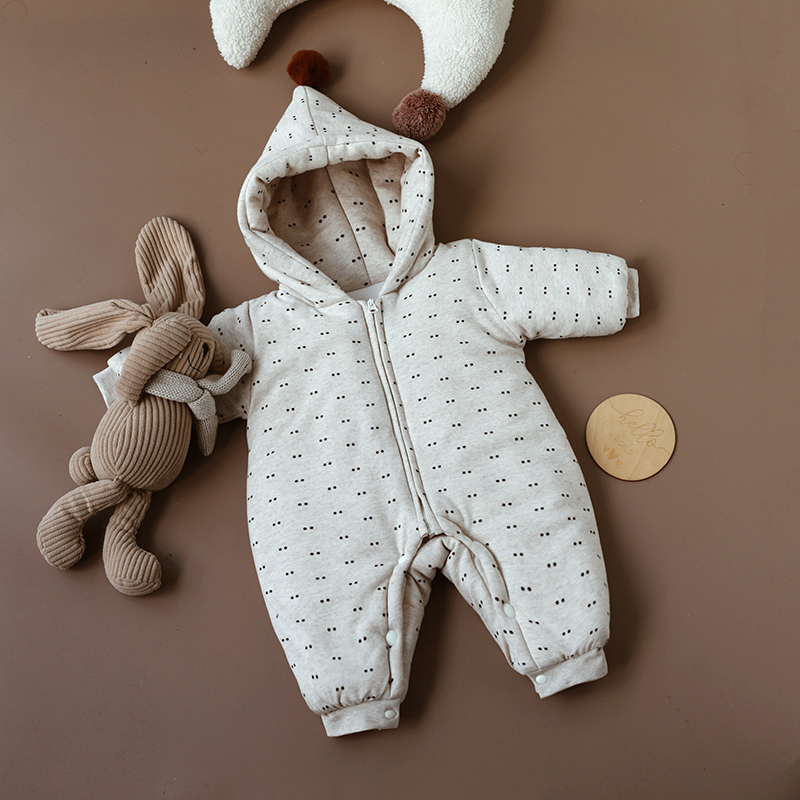 宝宝连体棉服夹棉加厚连体衣