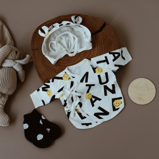 婴姿新生儿半背衣纯棉春秋满月宝宝衣服初生婴儿护肚a类上衣52码