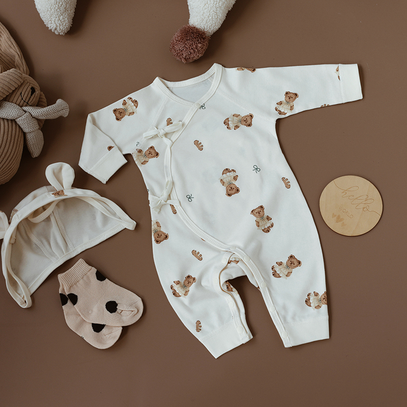 婴姿婴儿连体衣春秋男女宝宝