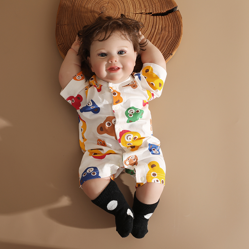婴儿外出哈衣连体衣夏季新生衣服