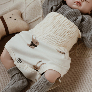 婴姿婴儿护肚围春秋夏季 宝宝肚兜棉护肚子防着凉神器儿童高腰腹围