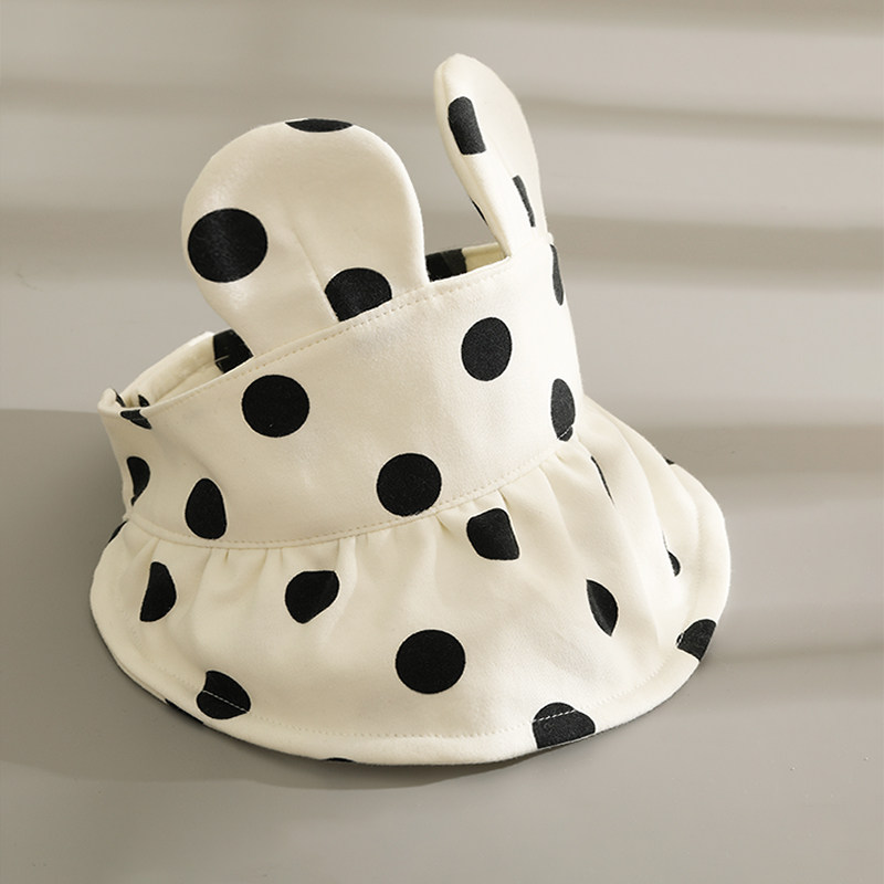 韩版婴儿帽子夏季薄款宝宝空顶帽可爱儿童大檐遮阳帽透气防晒纯棉