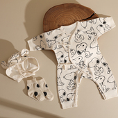 婴姿新生婴儿儿衣服春秋款 初生宝宝爬服系带护肚和尚服 连体衣长袖