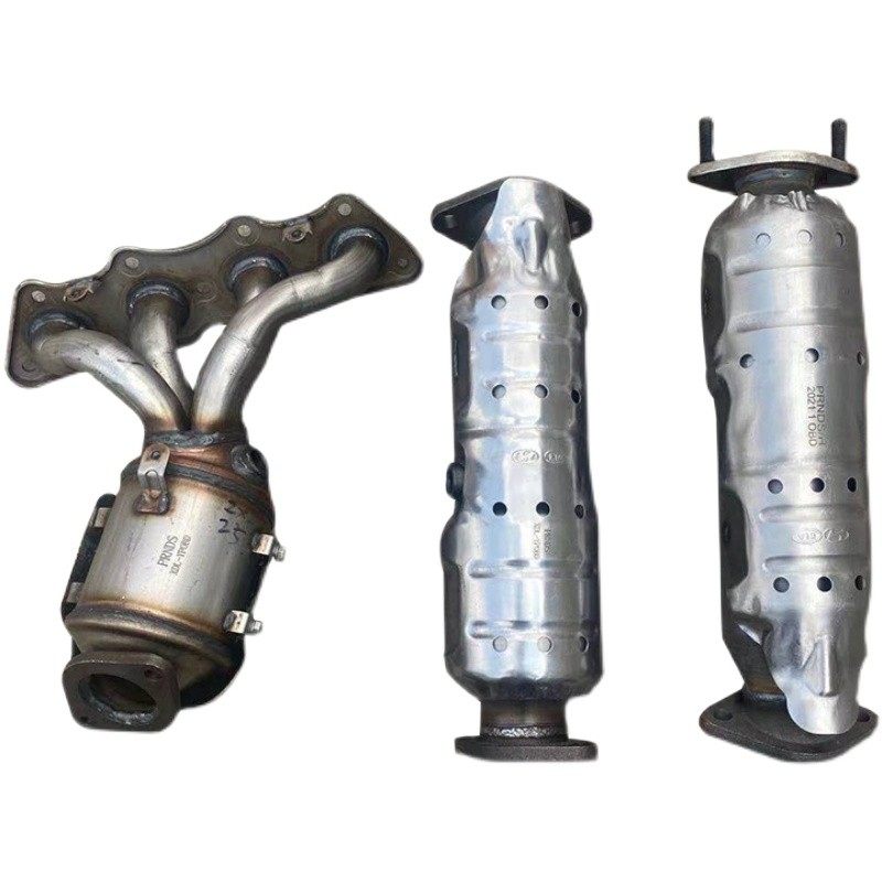 适用于现代iX25 iX35 起亚智跑前三元 中三元催化器 排气管消声器