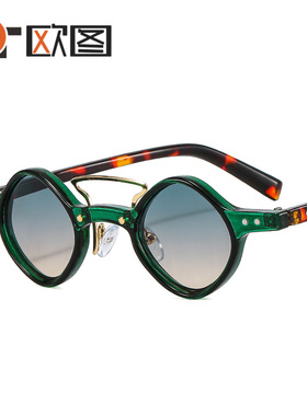 欧图新款朋克嘻哈太阳镜小框个性跨境爆款摩登男女士机车墨镜T305