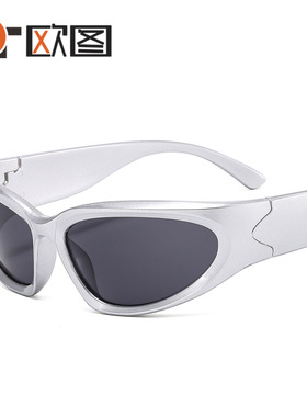 欧美运动女士太阳镜蒸汽朋克骑行眼镜男护目镜时尚墨镜T22072