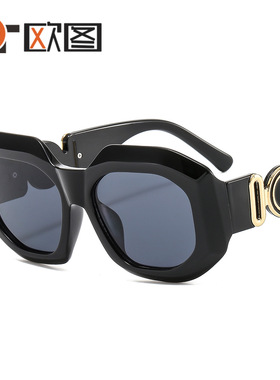 新款摩登特色眼镜欧美小框修脸街拍复古ins男女士太阳镜M422墨镜