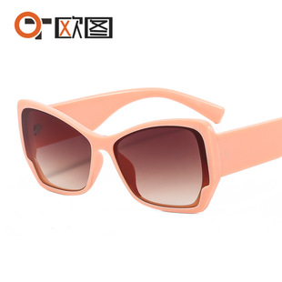 M353猫眼平面时尚 太阳镜女士欧美网红眼镜跨境ins修脸墨镜