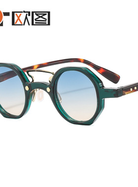 小框嘻哈朋克跨境太阳镜时尚潮流跨境机车墨镜T22097
