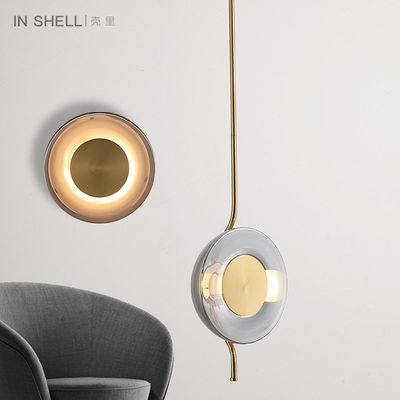 中山古镇展厅英国设计师PENDULUM纺锤玻璃吊灯样板间酒店卧室轻奢