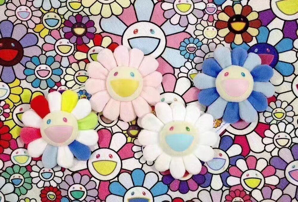 kaikaikiki村上隆太阳花挂件胸针华晨宇GD花花七彩小花胸针摆件