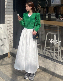 3.28温柔百搭V领显白针织开衫 2023春款 外套 衣橱韩国代购 口袋里