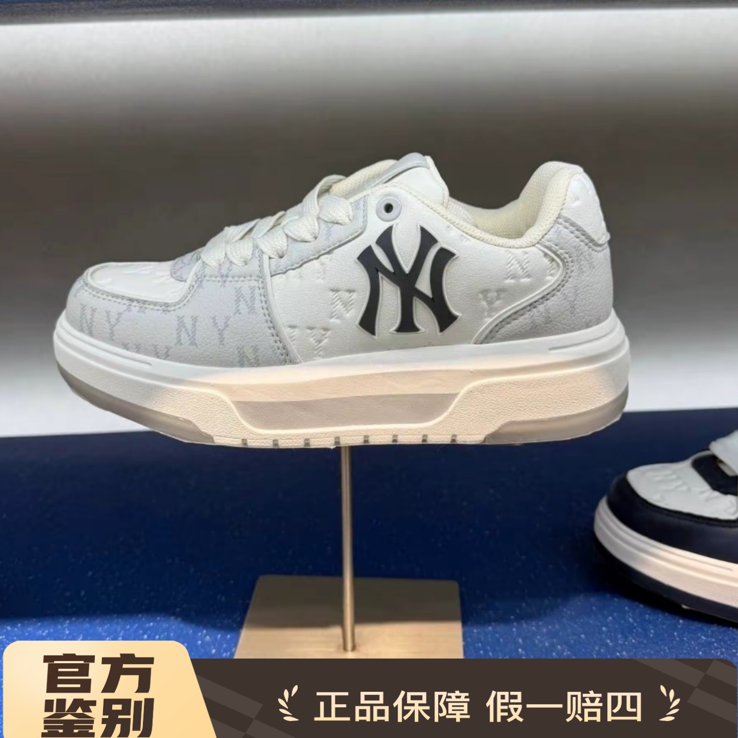 MLB专柜正品印花板鞋男女情侣款时尚百搭休闲运动鞋3ASXM036N