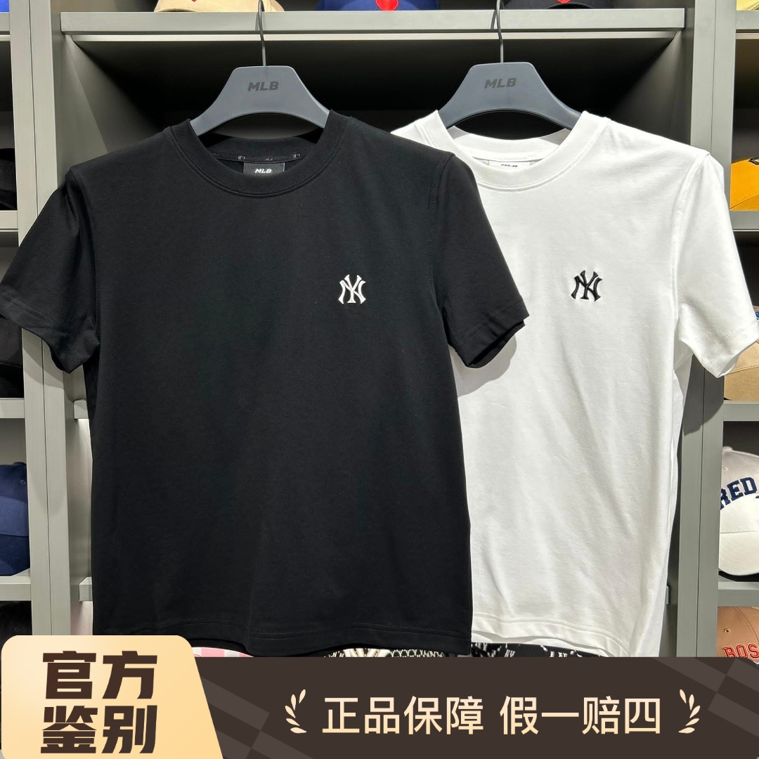 MLB男女小标同款宽松休闲短袖T恤
