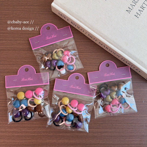 儿童拇指小号发圈不伤发头绳