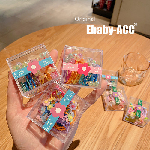 甜美可爱不伤发裂纹球球星星头绳