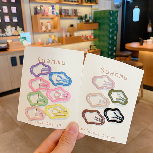 可爱甜美女孩彩色云朵BB夹