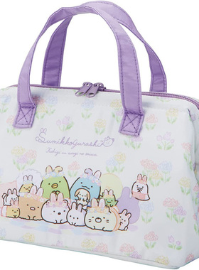 日单skater角落生物紫色饭盒保温袋 三明治便当包 迷你保温早餐包