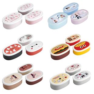 日本制skater三件套便当盒幼儿园小学生饭盒水果盒点心盒可微波