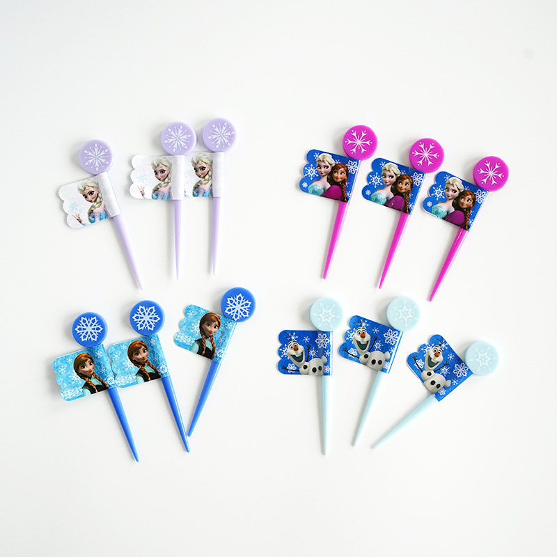 日本skater便当牙签旗水果叉 冰雪奇缘公主艾莎苏菲亚儿童便当签,餐饮具,水果叉/水果签,淘宝优惠券,粉丝福利购,淘宝优惠卷