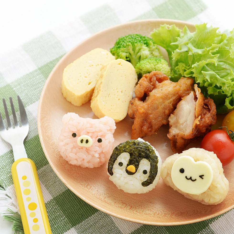 日本进口Arnest可爱动物园卡通饭团模具 宝宝米饭模型可做9种动物