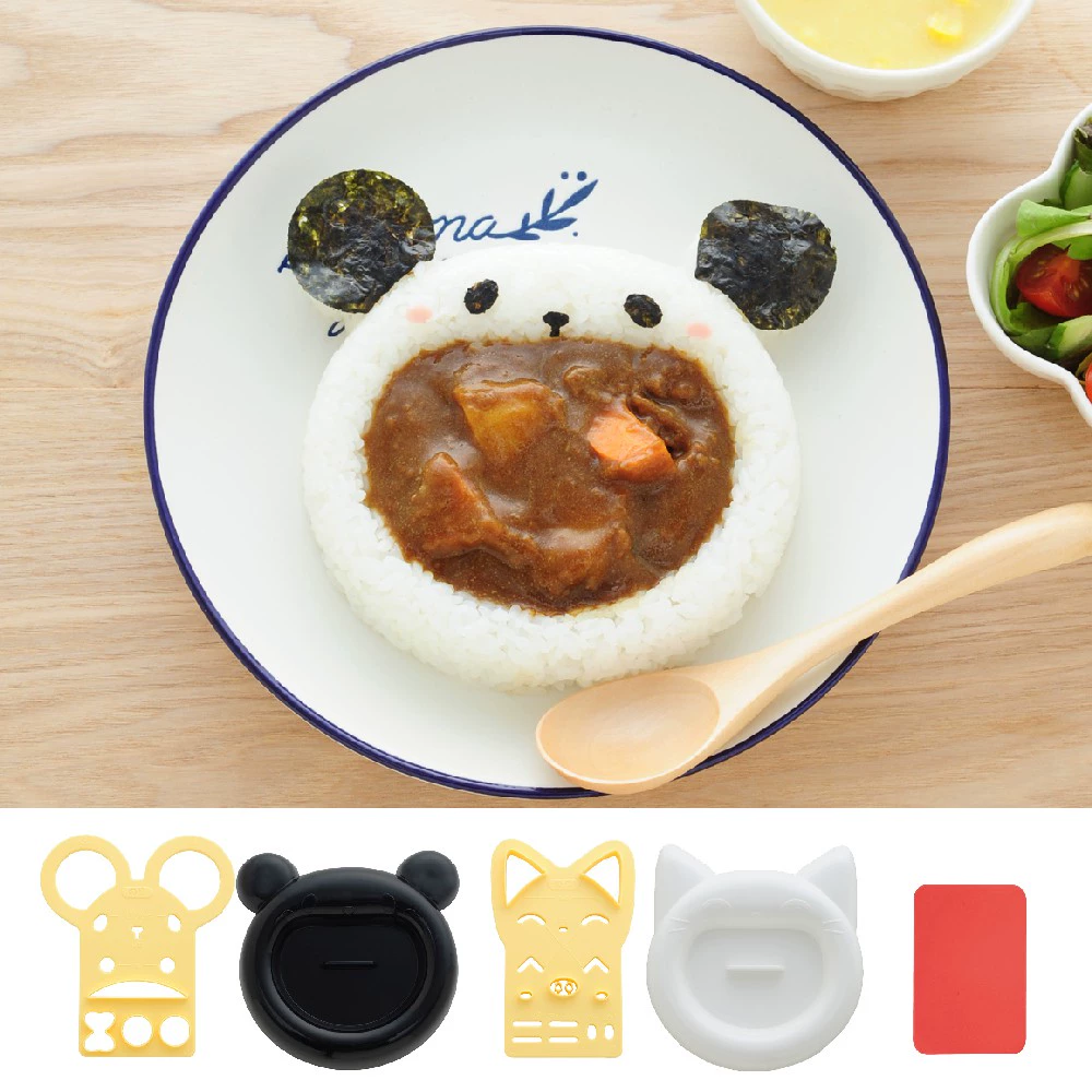日本大嘴猫咪儿童宝宝饭团模具套