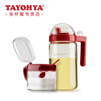 多样屋 PASSION玻璃单只调味盒油壶油醋瓶厨房调味罐调料盒盐罐