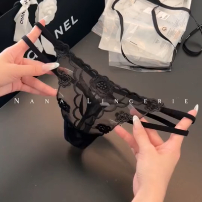 绝绝子的玫瑰透视内内！玫瑰刺绣复古高级！细带真的好sexy呀！