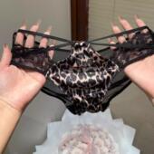 我 爱了野性又张狂 性感网纱蕾丝内裤 野蛮女友 豹纹热潮回归啦