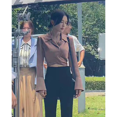 闪耀的她秦岚西装领衬衫上衣